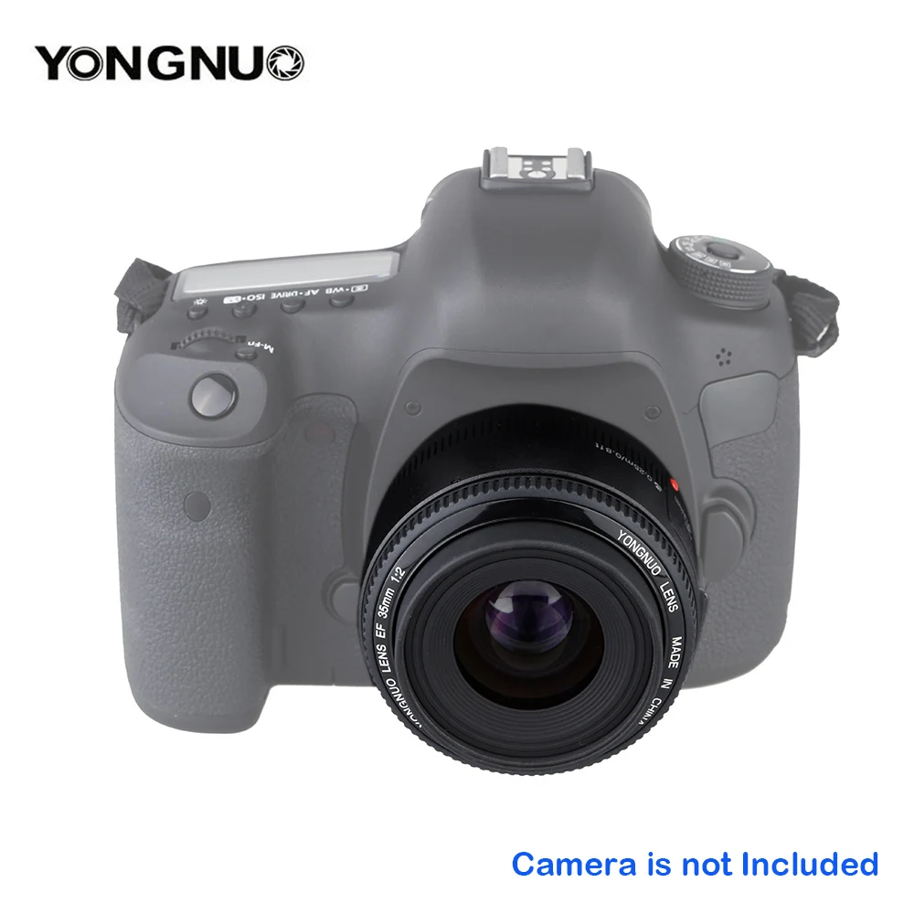 Объектив YONGNUO 35 мм YN35mm F2.0 широкоугольный фиксированный/основной Автофокус Объектив для Canon 600d 60d 5DII 5D 500D 400D 650D 600D 450D
