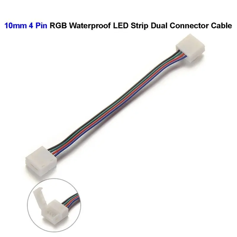 10 мм 4 контактный разъем для светодиодной ленты переходник провода Бесплатная