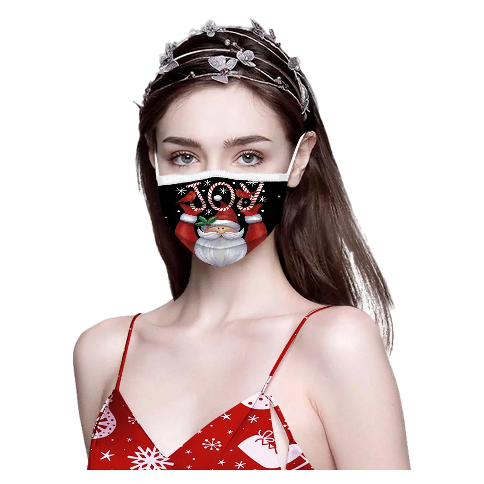 10 шт. Рождественская Маска для лица женские анонимные защитные Маски защитная