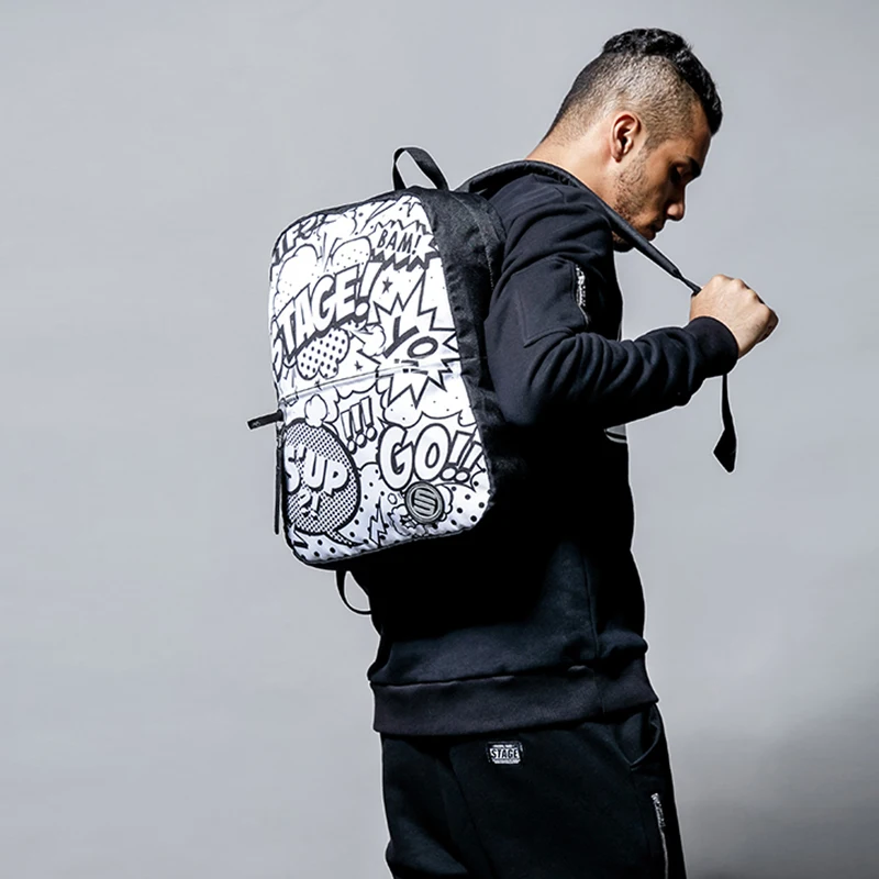

School Backpacks Sk8 Reki Print USB Charge Backpack Waterproof Bagpack School Bags Teenage Boys&Girls Travel Bag