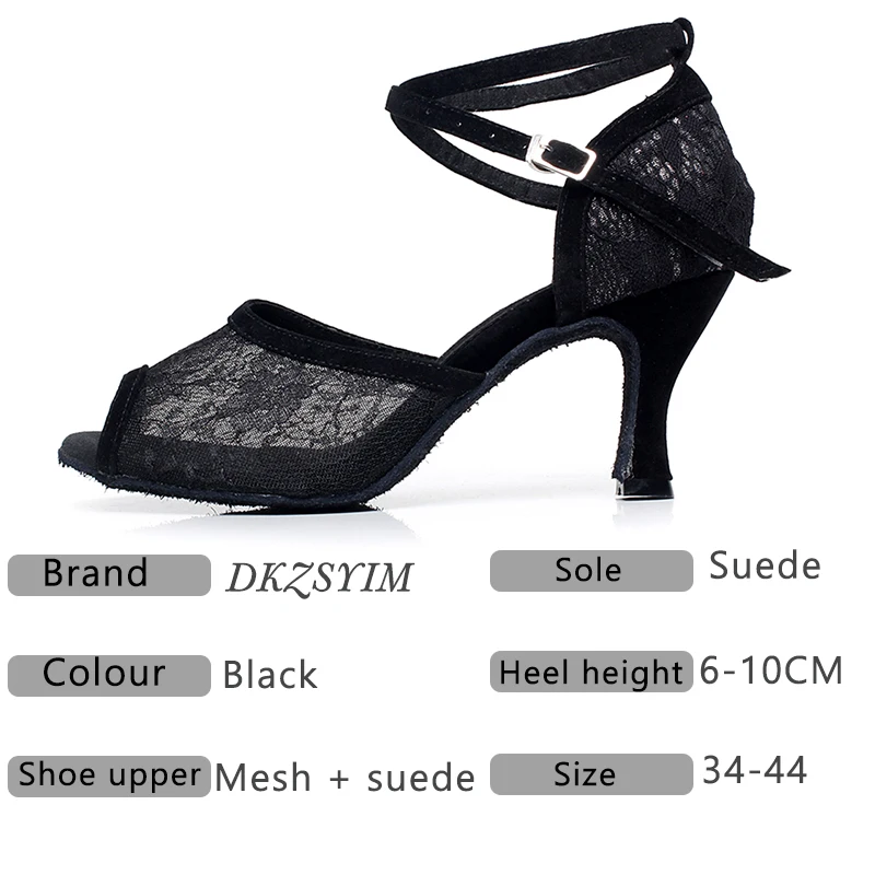 Женские туфли для латиноамериканских танцев на высоком каблуке 6 10 см|Обувь