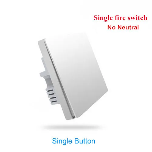 Single Key No zero Настенный светильник-переключатель Aqara, версия ZigBee, один огонь, приложение, пульт дистанционного управления, комплект для умного дома - Цвет: Single Key No zero