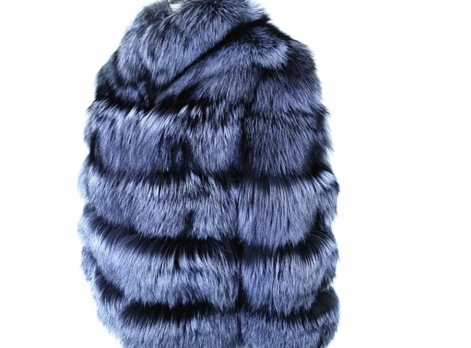 TOPFUR новые модные зимние женские короткие пальто из натурального меха для женщин верхняя одежда из натурального меха серебристой лисы и пальто Базовые Куртки