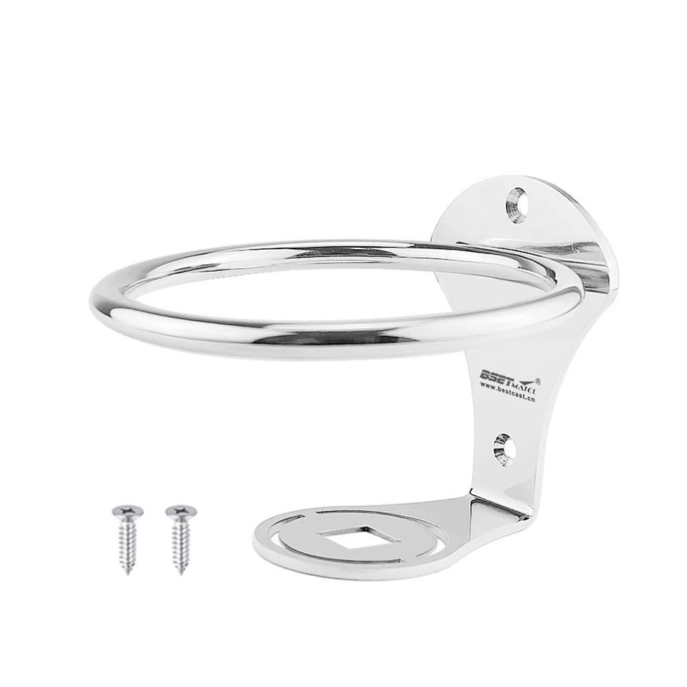 

Stainless Steel Cup Drink Holder Rack Beverage Can Bottle Stand Support Mounted Mug Bracket for Auto Car Marine Boat Truck RV