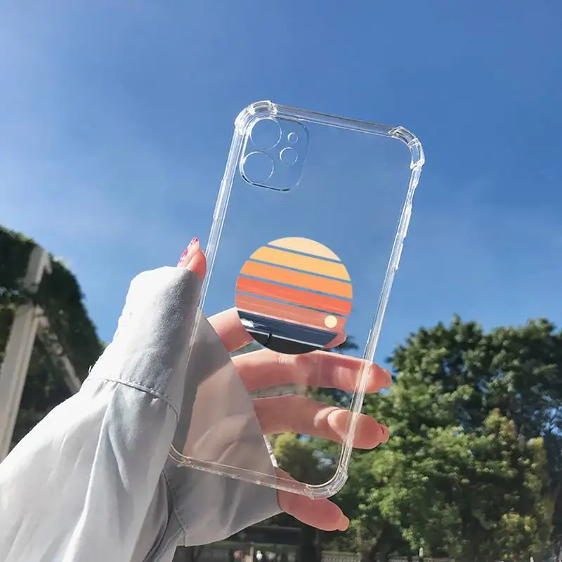 

Hot Sea wave surf summer surfing ocean Phone Case Transparent for iPhone 11 12 8 7 6 6S XS MAX Plus X 5S SE 2020 XR mini pro