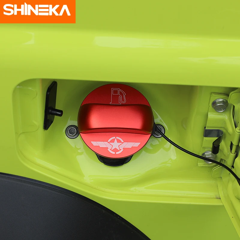 SHINEKA Car Stickers Aluminium Alloy Internal Oil Tank Cap Fuel Decoration Cover For Suzuki Jimny 2007-2020 Styling | Автомобили и