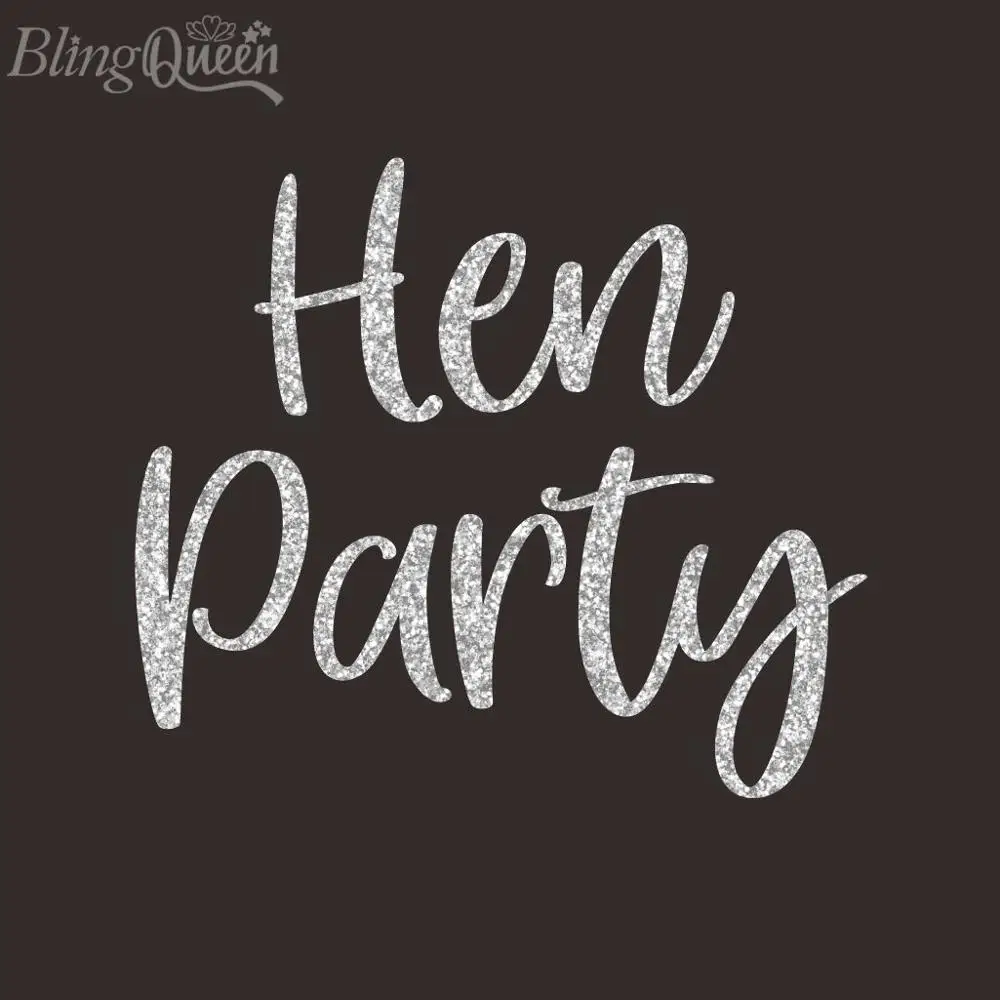 BlingQueen 12 шт./лот Hot Fix Блеск теплопроводная поливинилхлоридная наклейка Переводные