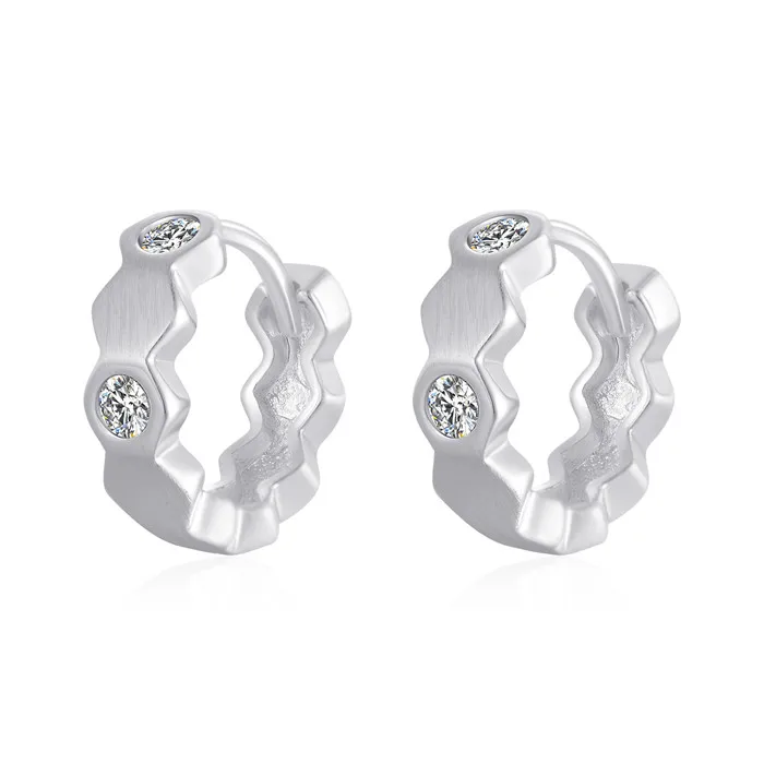 Style1-Brushedsilver 5 стилей, массивные серьги для женщин, золотой, серебряный цвет, серьги-кольца с кристаллами, круглые Винтажные серьги, ювелирные изделия Aros Aretes - Окраска металла: Style1-Brushedsilver