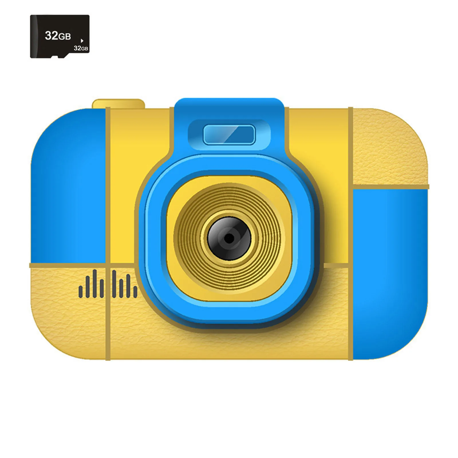 Многофункциональный Детский цифровой Камера 1080P зарядка через USB селфи с картой