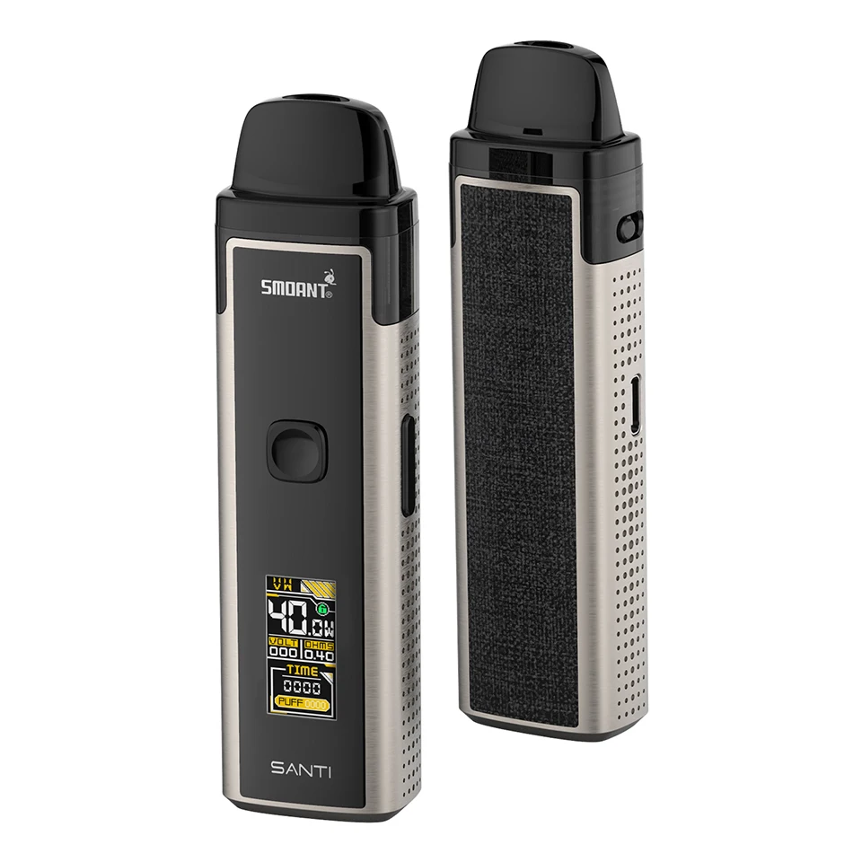 Оригинальный набор Smoant Santi Pod 40 Вт 1100 мАч с картриджем 3 5 мл DL/RDL/MTL Стандартный