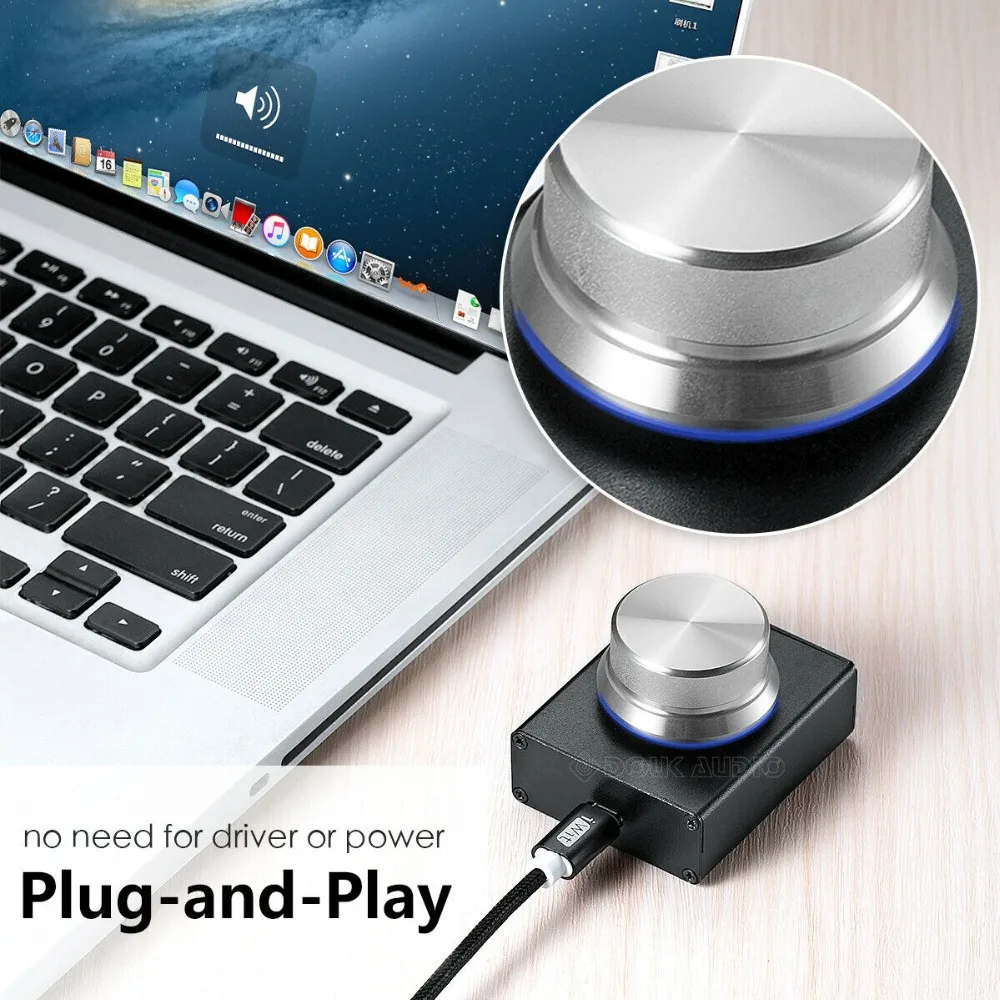 Douk аудио мини USB регулятор громкости Lossless VOL регулятор для планшетных ПК компьютер динамик аудио