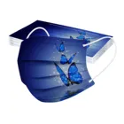 Маска для лица одноразовая маска для лица для взрослых с принтом бабочки, 3 слоя заушников, дышащая защитная маска для лица, 10 шт.