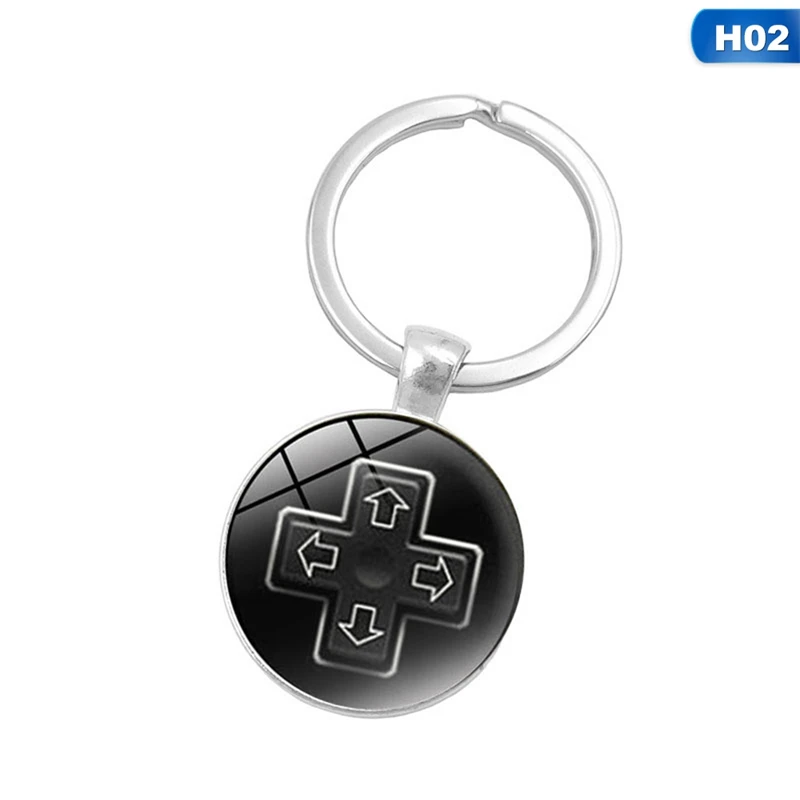 Брелок для видеоигр фото брелок Geeky подарок бойфренду ювелирные изделия стеклянный кабошон купол