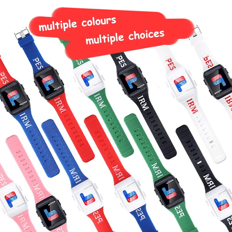 Женские цифровые часы 2020 спортивные квадратные наручные с несколькими часовыми