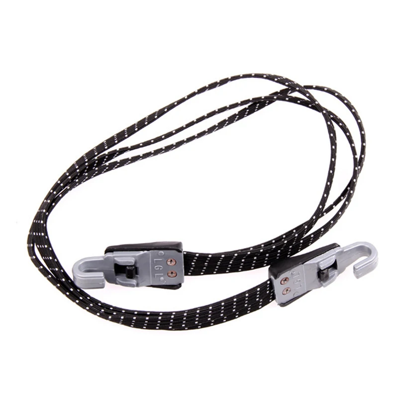

68cm Metal Hooks Elastic Bungee Cord 3 In 1 Bike Bicycle Luggage Straps Rope