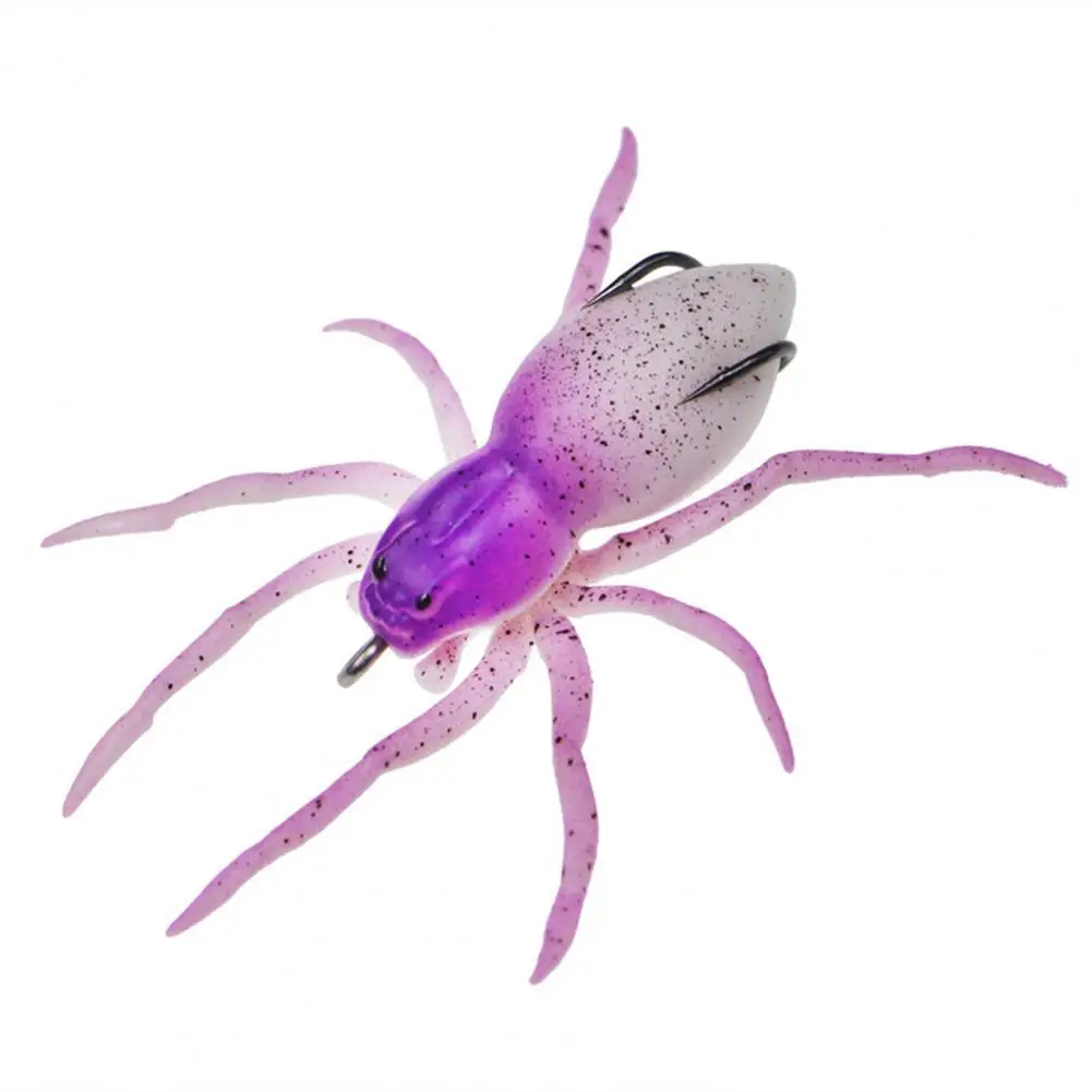 

7g Delicate Simulated Spider Soft Lure Topwater Artificial Bait Colorful Fishing Bait Impact-Resistant for Sea