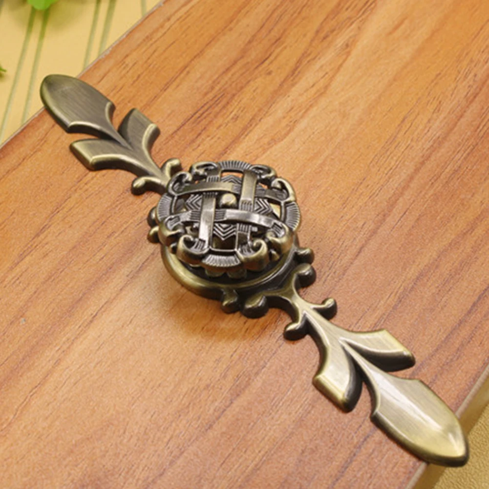 Античная бронзовая круглая полая ручка для шкафа дверная ящика с одним