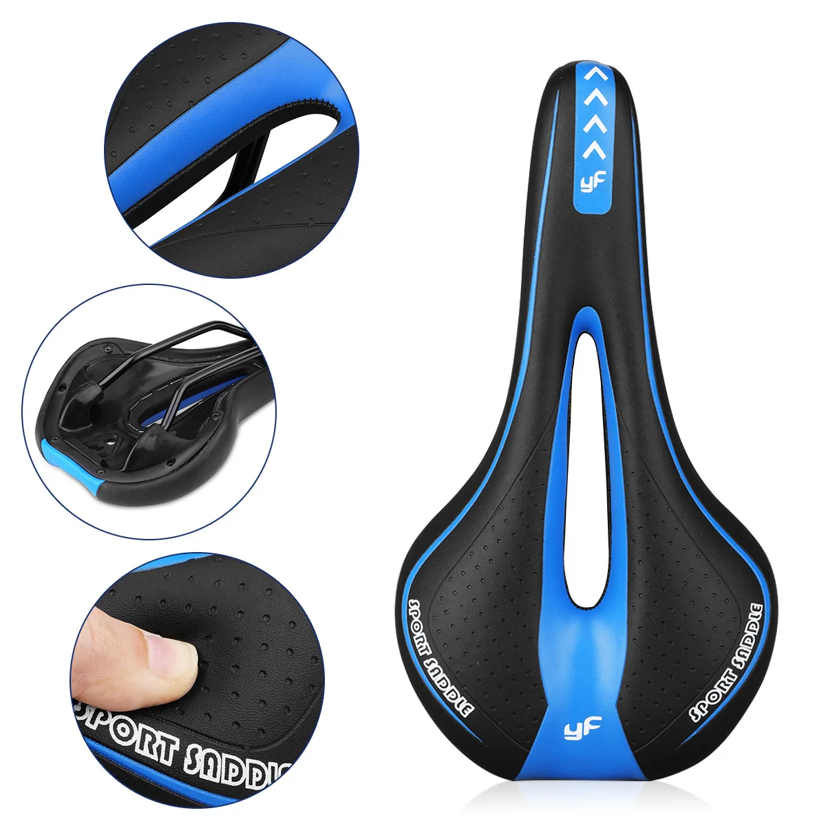 

Bicycle saddle, mountain bike hollow saddle, racing saddle, riding equipment mountain bike seat