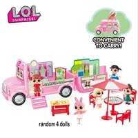 lol surprise dolls airplane picnic ice cream car slide handbag villa action figure lol figura dolls toys set girls birthday gift