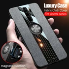 Чехол-накладка для xiaomi mi 9T, A3, mi9 lite, 9 se, note 10, redmi note 8 pro, 8a, 7, тканевый, с магнитным держателем и кольцом-подставкой