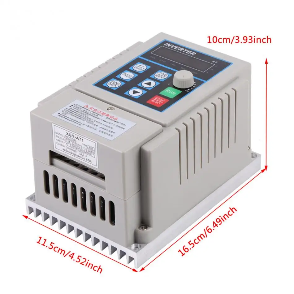 1Pcs VFD AC 220V 0.75kW Variable Frequency Drive Speed Controller Inverter Single Phrase Adjustable-Frequency | Обустройство дома