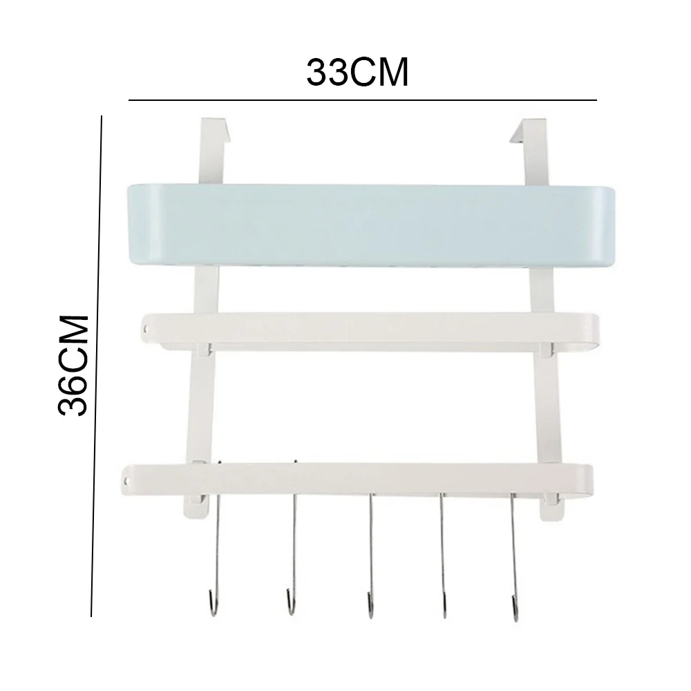 

Multifunction Hook Refrigerator Shelf Paper Towel Roll Hook Holder Layered Wall Mounted Storage Rack Kitchen Organizer Hook