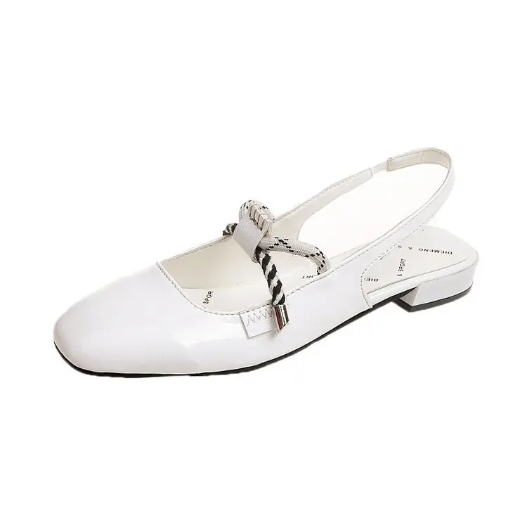 

female fairy style student single Women's shoes 2021 sandals flat bottom tide