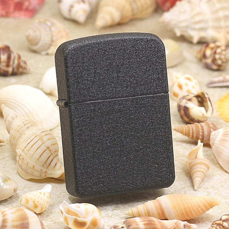 Подлинная масляная Зажигалка Zippo медная ветрозащитная черная абразивная