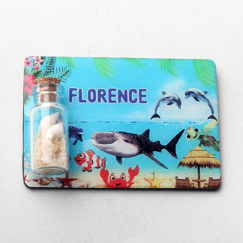 1 шт. магнит на холодильник из эпоксидной смолы с плавающей бутылкой