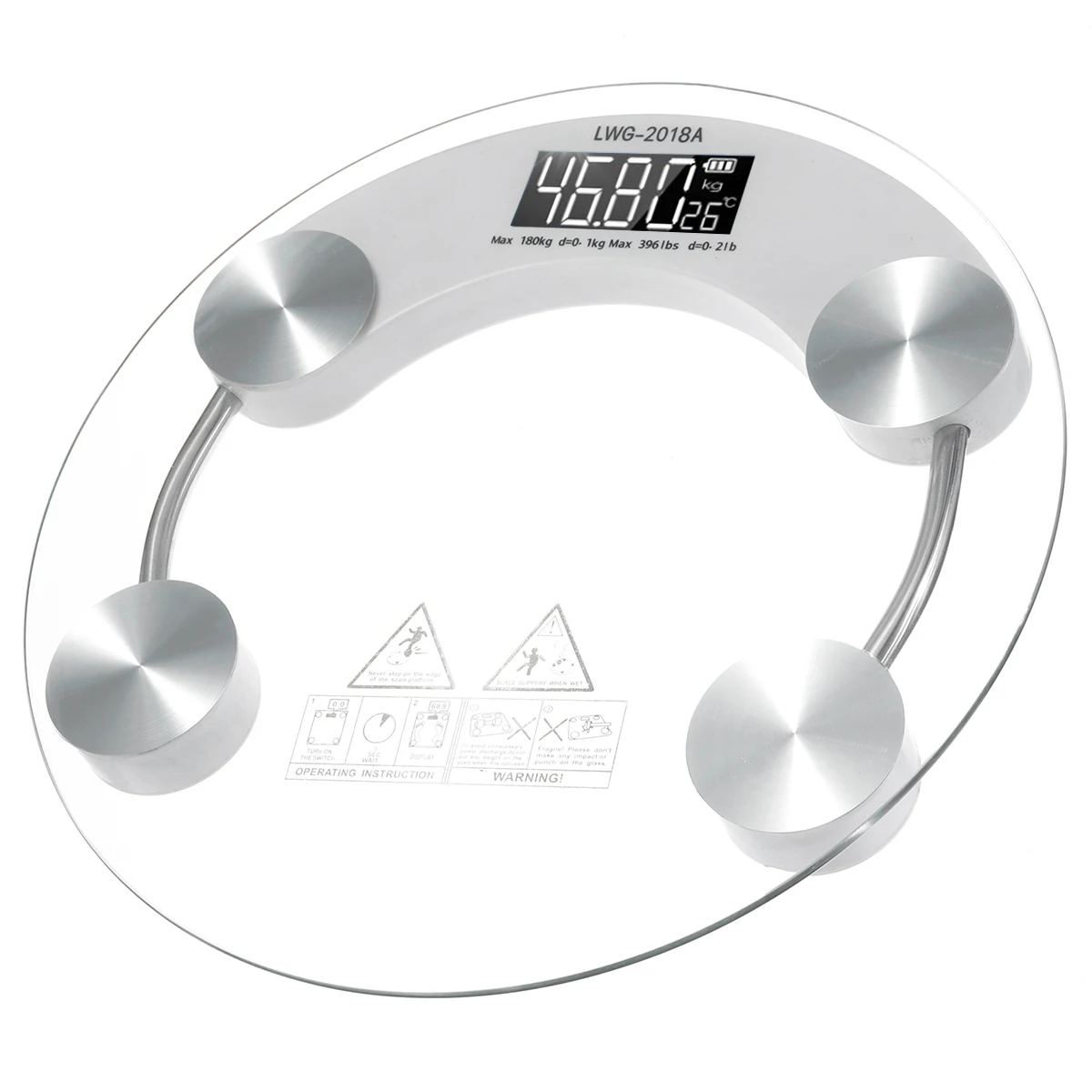 

New toughened glass electronic digital body scale 180kg bathroom gym intelligent scale LCD body scale digital weight scale