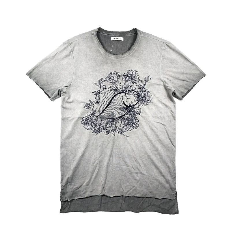 

Men's Dirty Dyed Embroidery T Shirt USA Size M