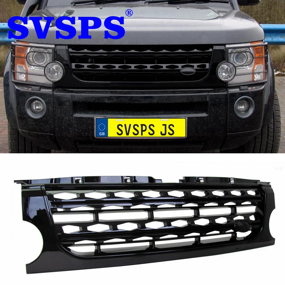 Автомобильный Стайлинг тюнинг передняя решетка ABS средняя гриль для Land Rover Discovery 3