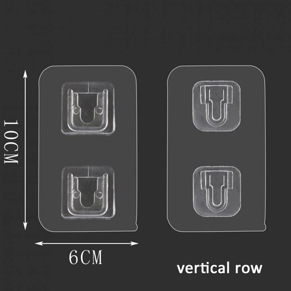 

1/5Set Wall Fixer Perforated Free Wall-mounted Socket Holder Router Storage Transparent Self-adhesive Cable Storage Organizer
