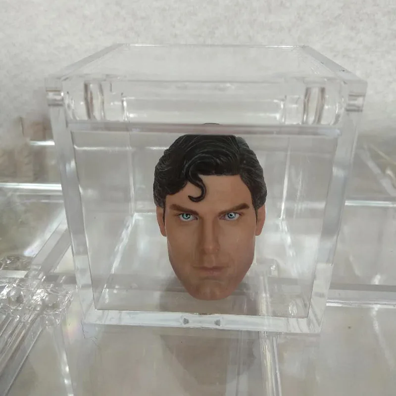

1/6 Scale Model Transparent Head Carving Storage Box Display Box Show Case anti-dust Cover for Head Sculpt Storage Accessories