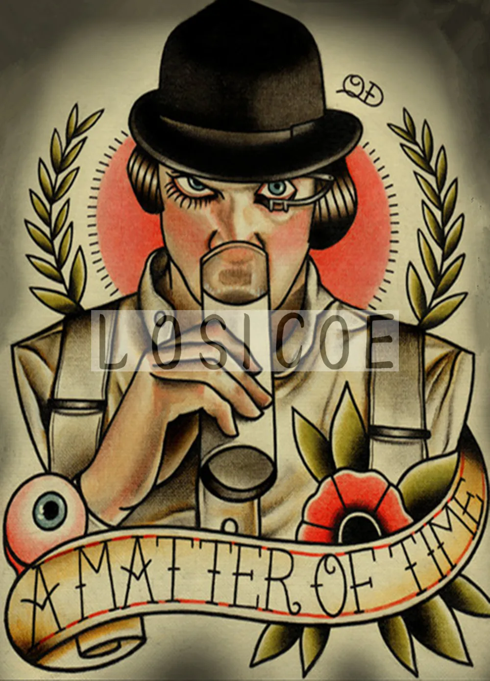 &quotAMATTER OF TIME&quot 30X42 см ностальгия Винтаж крафт бумага постер без рамки живопись