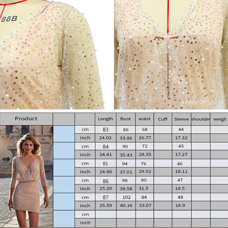 

S-2XL Women Summer Dress Fashion New Long Sleeve Sexy V-neck Slim Pack Hip Pencil Dress Casuall Elegant Sequins Party Dress 2021