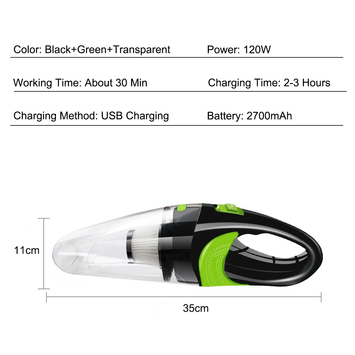 Car Wireless Vacuum Cleaner 7100PA Powerful Cyclone Suction Home Portable Handheld Cleaning Mini Cordless | Автомобили и