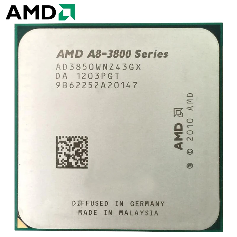 Процессор AMD FM1 четырехъядерный процессор работает на 100% AD3850WNZ43GX A8 3850 разъем 100