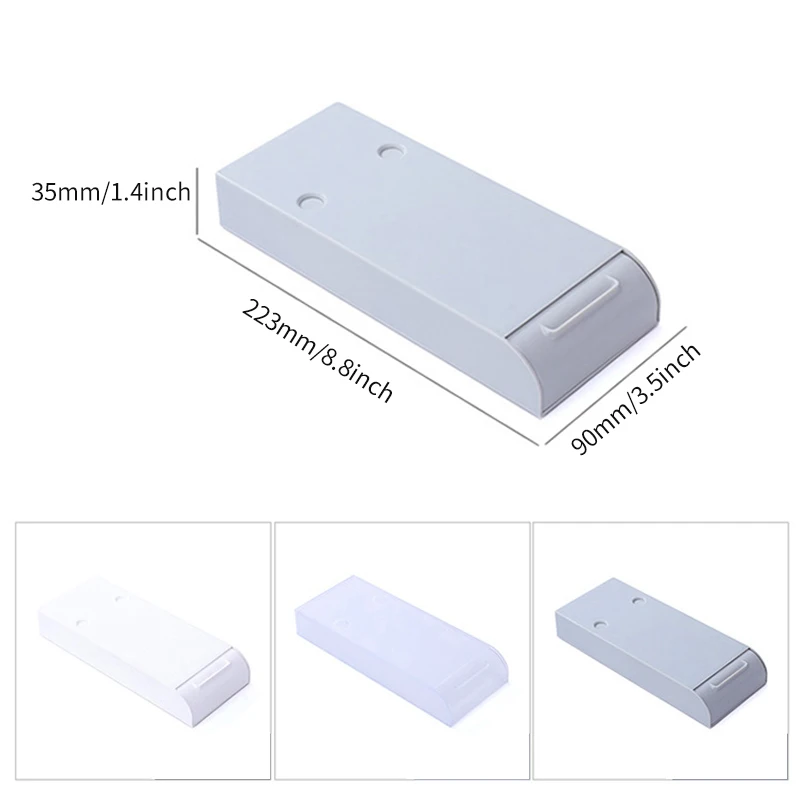

Self Stick Desk drawer Table storage box Organizer Under Desk Stand Pencil Tray organizer for cosmetics
