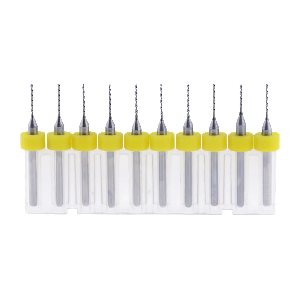 10pcs/Set 0.7mm High Quality Hard Alloy PCB Print Circuit Board Carbide Micro Drill Bits Tool for SMT CNC | Инструменты