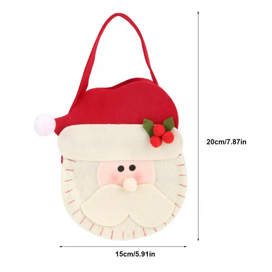 Рождественская подарочная упаковка милая Сумочка с Санта-Клаусом Подарочная