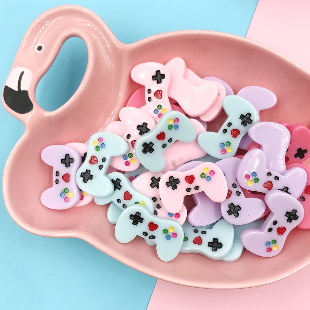 10 шт./лот миниатюрный игровой контроллер с плоской задней стороной кабошон