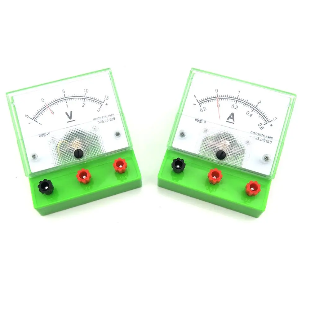 

DIY STEM Ammeter Voltmeter/ Volt Meter Physical Electrical Circuit Experiment Equipment For High School Students