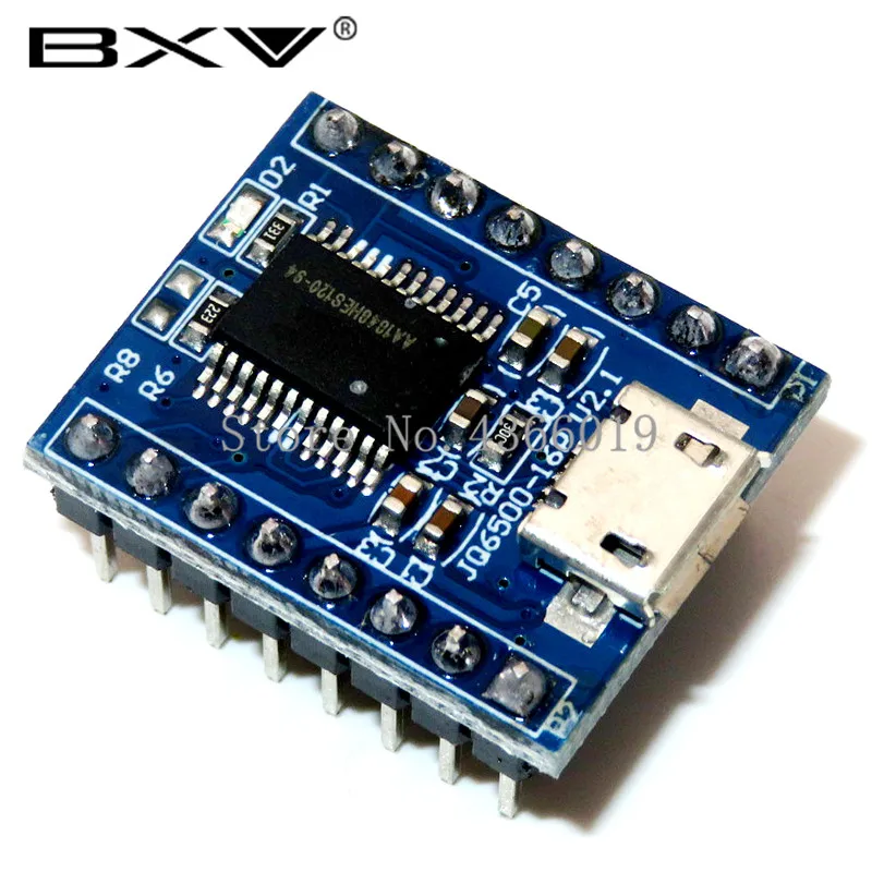 Новый JQ6500 голосовой звуковой модуль USB заменить один до 5 способ MP3 стандарт 16