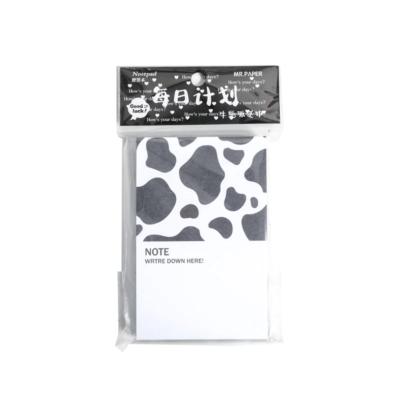 Бумага для заметок Kawaii с рисунком коровы 90 листов декоративные блокноты