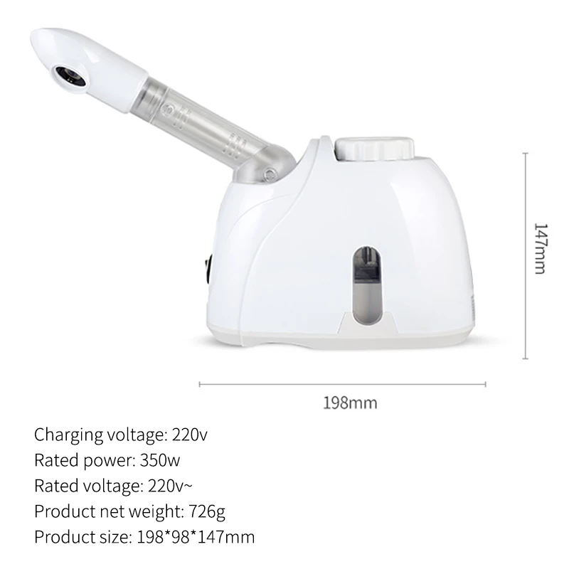 Паровой аппарат для лица Nano озоновый профессиональный испаритель уход за кожей