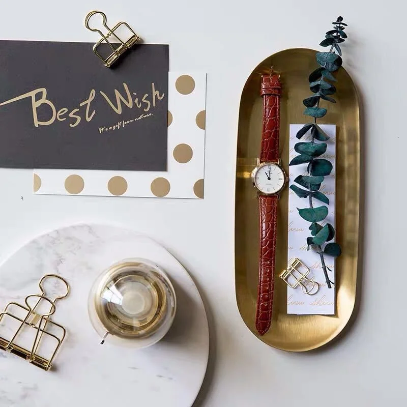 Современный ящик для хранения металлические серьги с покрытием из розового