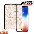 Suntaiho 2 шт. полное покрытие закаленное стекло для iPhone 11 12 Pro Max Защита экрана для iPhone X XS XR 7 8Plus 13 защитное стекло
