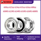 10 шт., Миниатюрные шарикоподшипники 603-699 с глубоким желобом, 604, 605, 606, 608, 623, 624, 626, 628, 686, 687, ZZ 2RS, ABEC, 5 подшипников