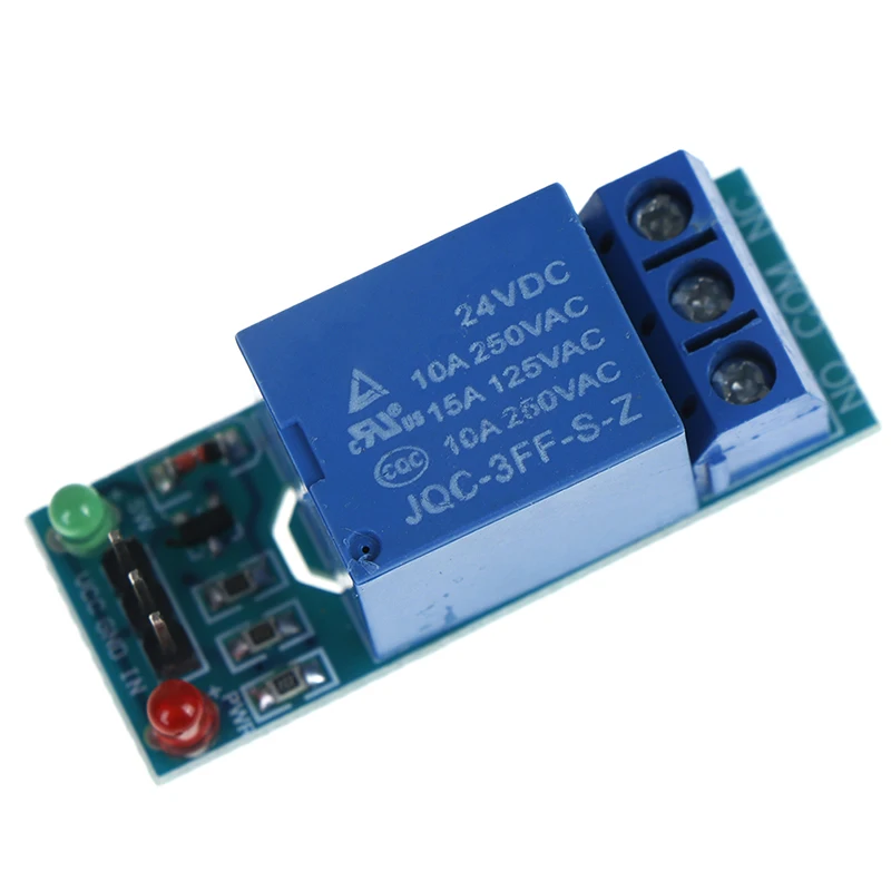

1 Channel 24v Relay Module Board Shield For Arduino With Optocoupler Support High And Low Level Trigger